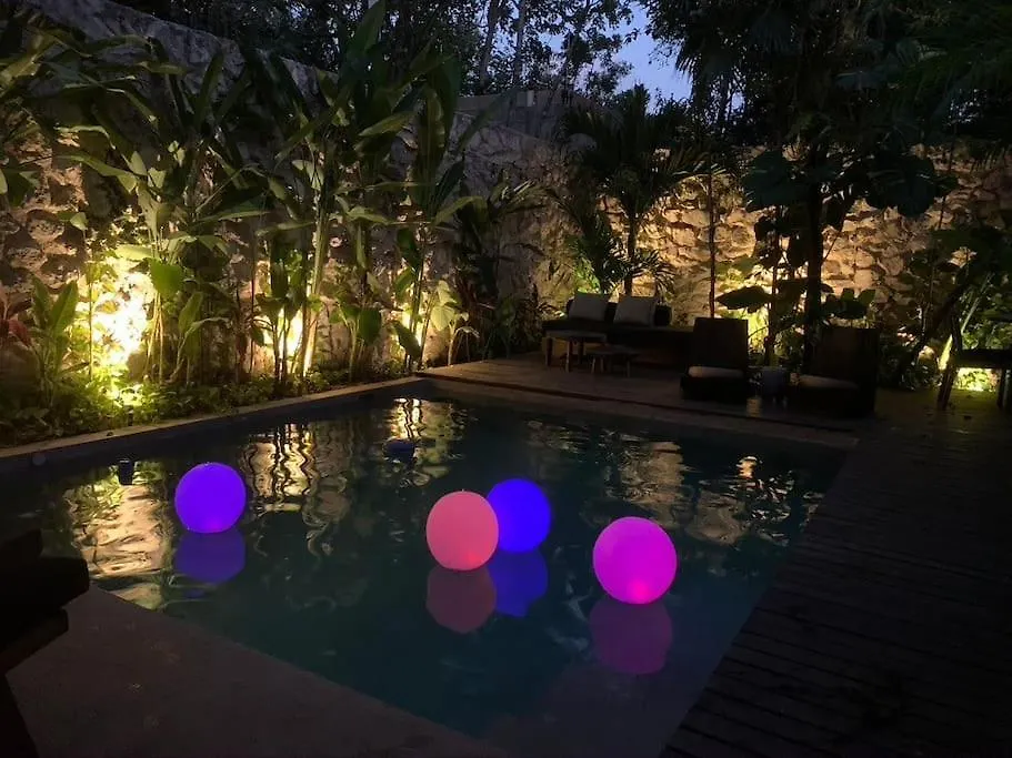 Villa Kaan In Holistika, Tulum - Private Pool, Garden & Rooftop